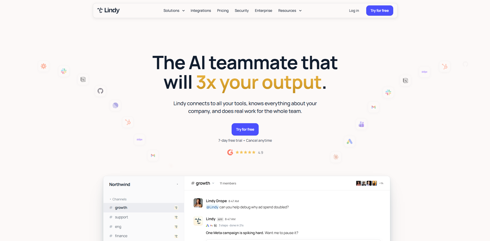 Lindy interface
